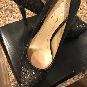 Bcbg Paris black and bronze heels size 9
